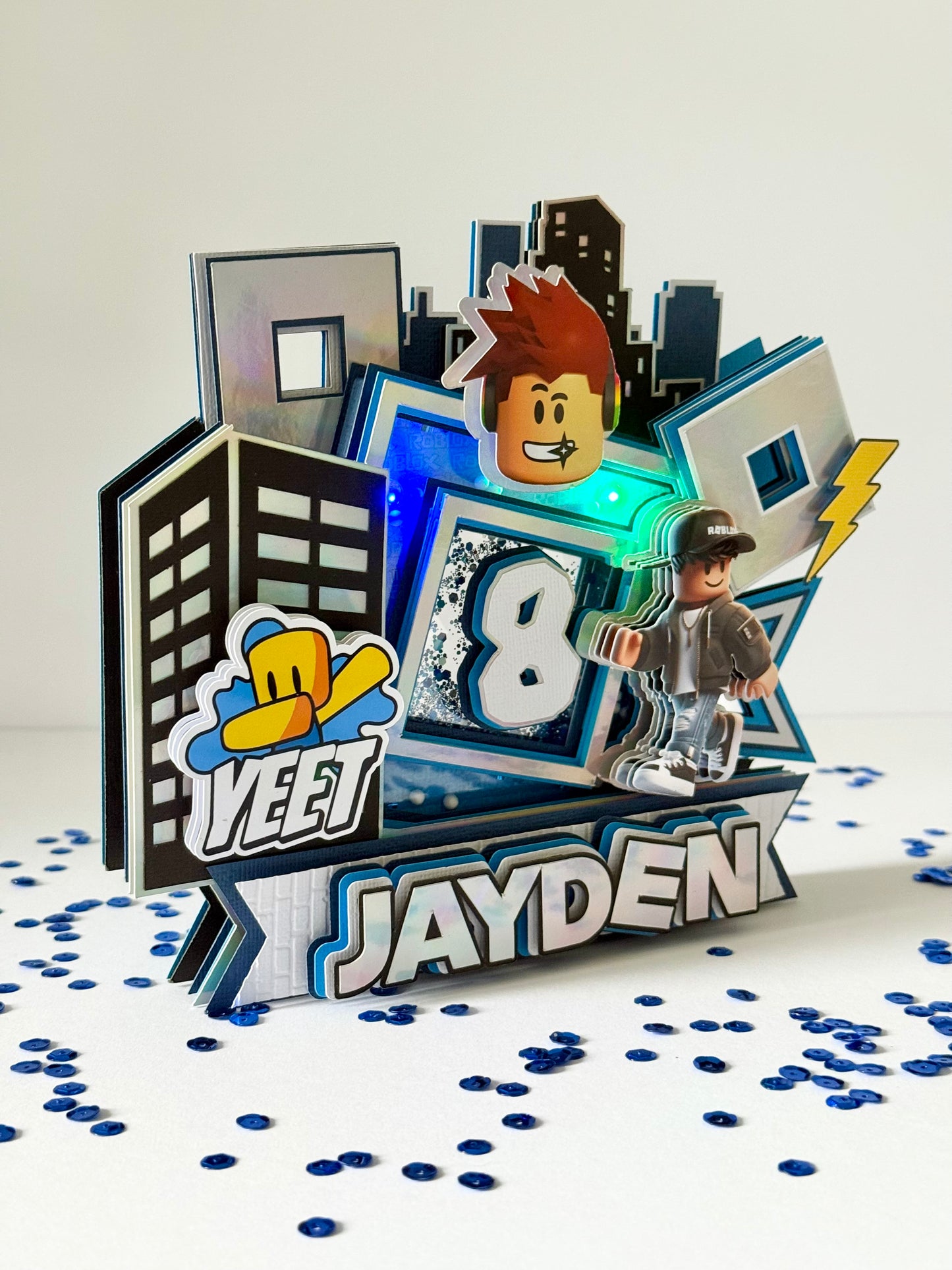 Roblox Boys Theme Cake Topper