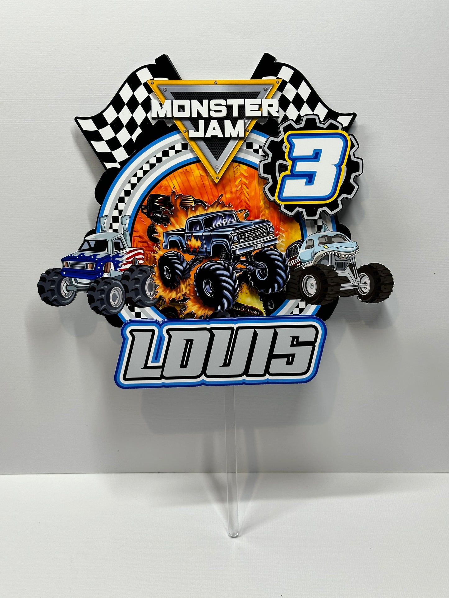 Monster Jam Cake Topper