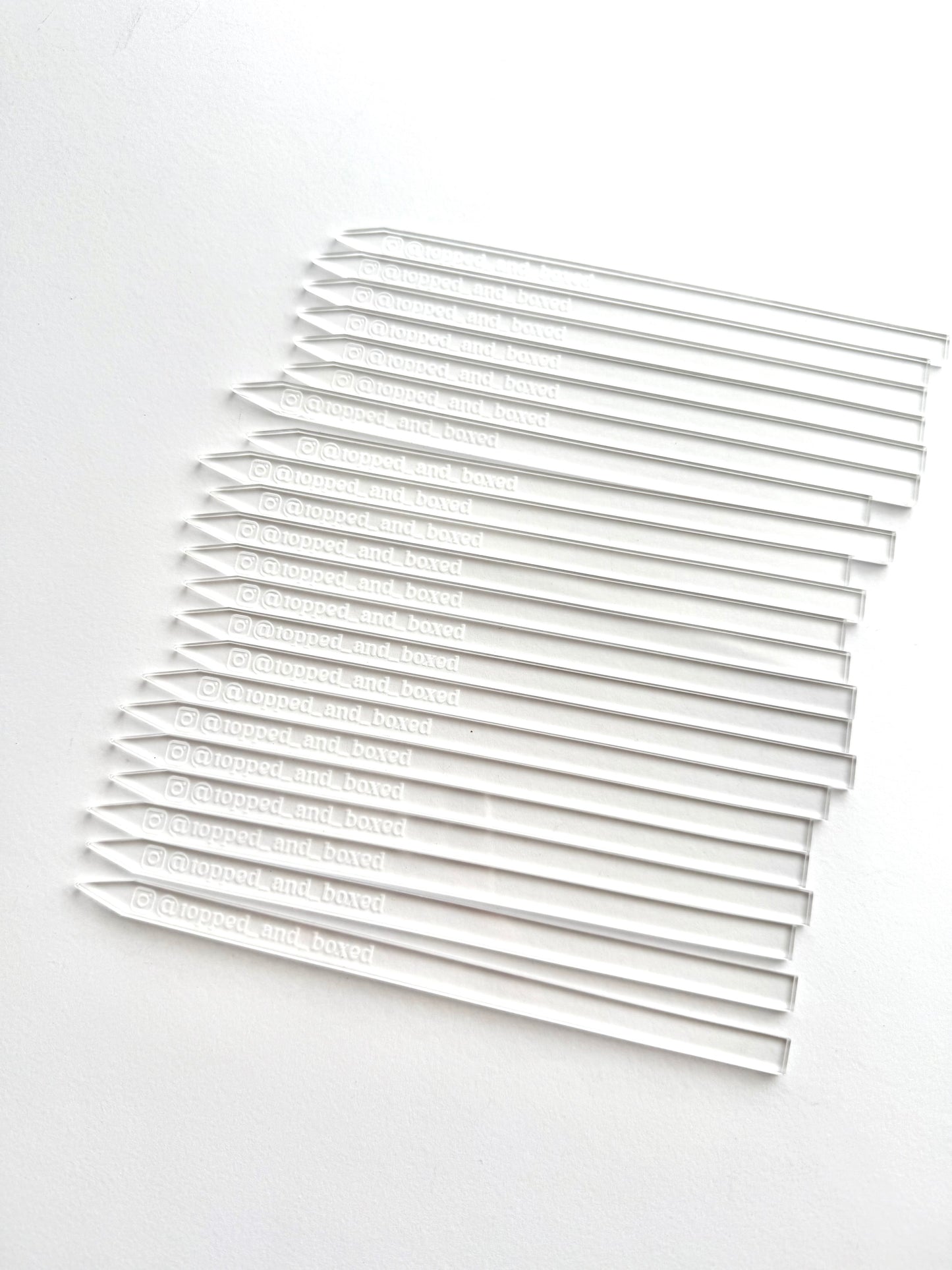 Personalised Acrylic Cake Topper Sticks Blank | Cakesicle | Paper Craft Cake Topper Stick Individual