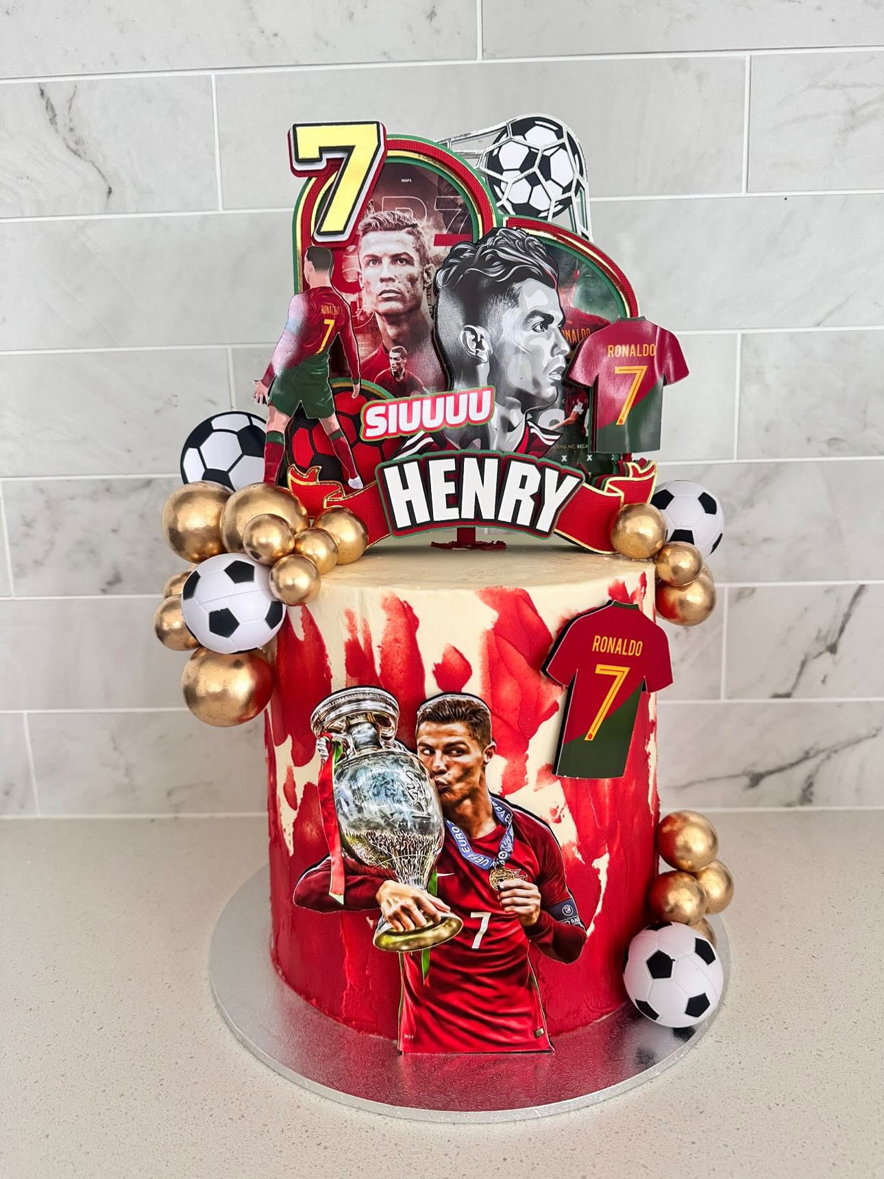 Cristiano Ronaldo Cake Topper