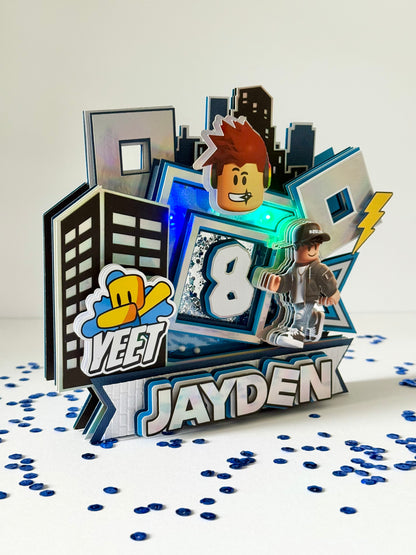 Roblox Boys Theme Cake Topper