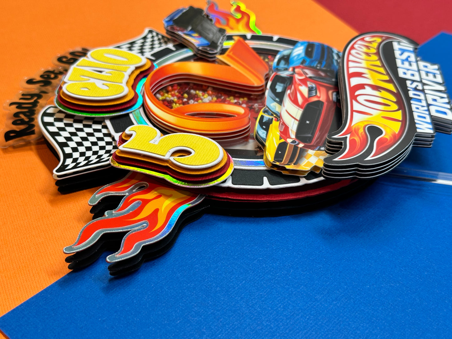 Hot Wheels Theme v1 Cake Topper