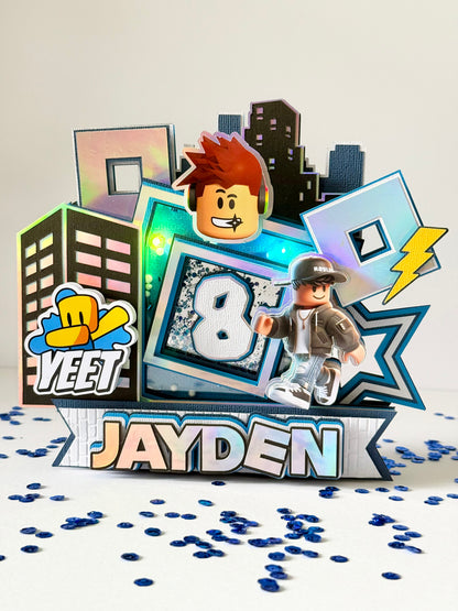 Roblox Boys Theme Cake Topper