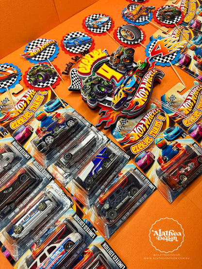 Hot Wheels Car Monster Truck Theme v2 Cake Topper