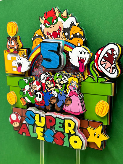 Super Mario Bros Cake Topper