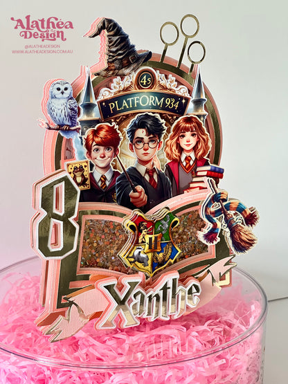 Wizard School Theme Cake Topper