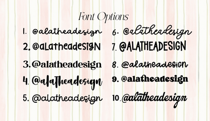 Business Social Media / Website Acrylic Watermark