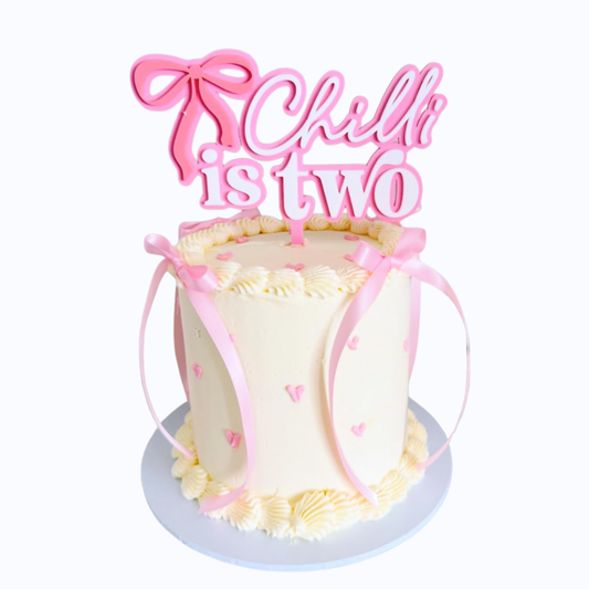 Double Layer Acrylic Cake Topper