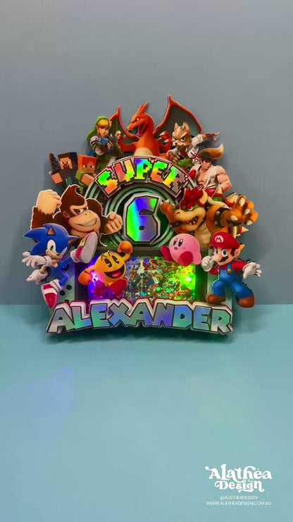 Super Smash Bros Cake Topper