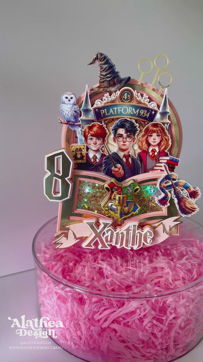 Wizard School Theme Cake Topper